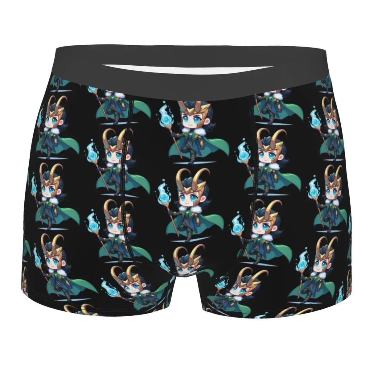 Intimo personalizzato Loki Movie da uomo, boxer stampati, mutande traspiranti