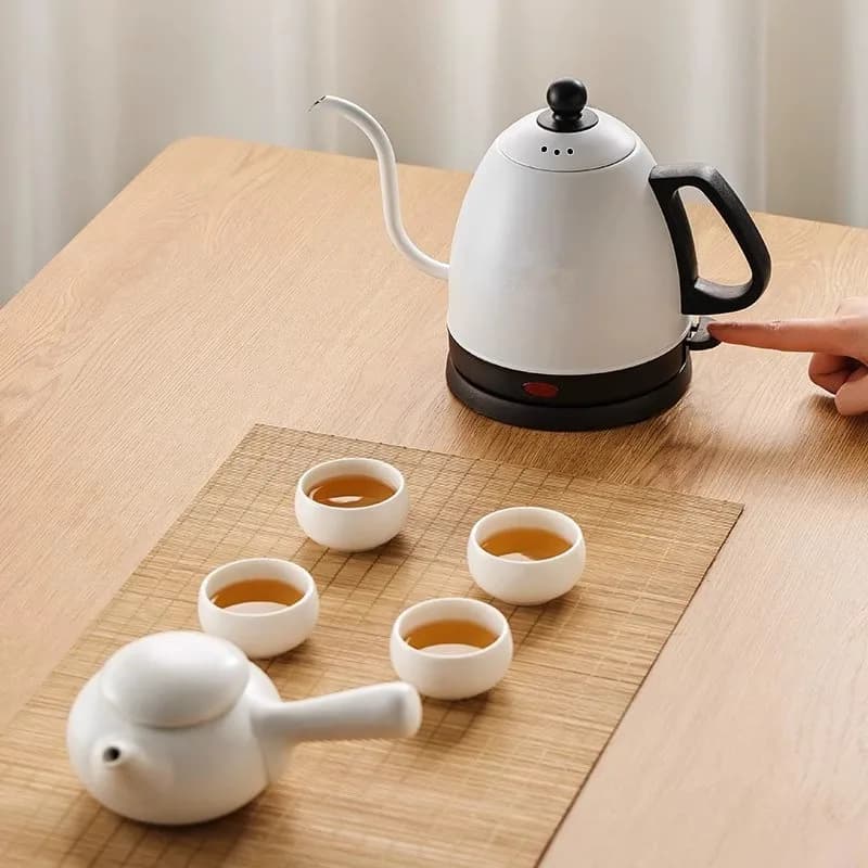Stainless Steel 800ml Electric Kettle 304 with Cigno Collo, Automatic Shutdown, Office Teapot, Fast Kettle, 1000W Kitchen Tools