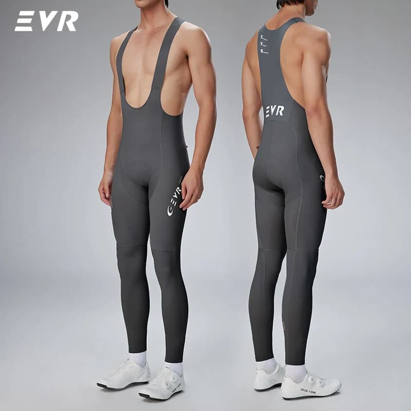 EVR Spring and Autumn Men's Cycling Bibs Double Arrow Padded Road Cycling Trousers Cycling Quick-Drying Breathable Cycling Pants