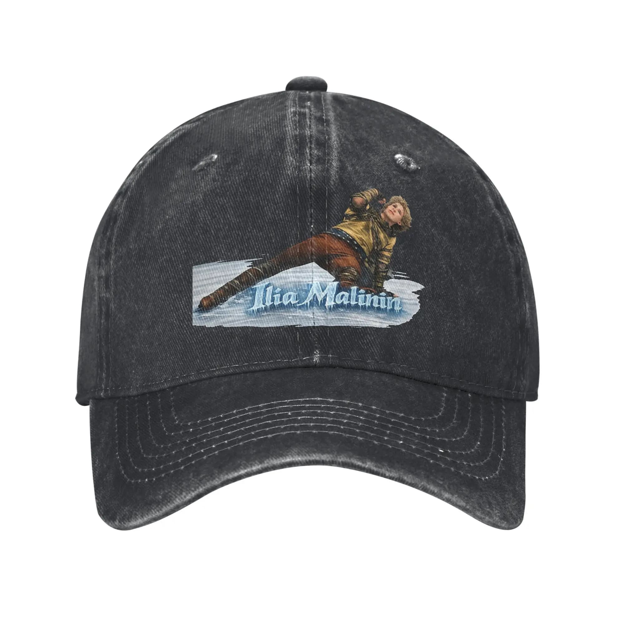 Cappellino da Baseball Unisex con Stampa Ilia Malinin Ice Art Figure Skating Design Quad God Skater, Cappello Trucker Casual per Esterni con Chiusura Snapback