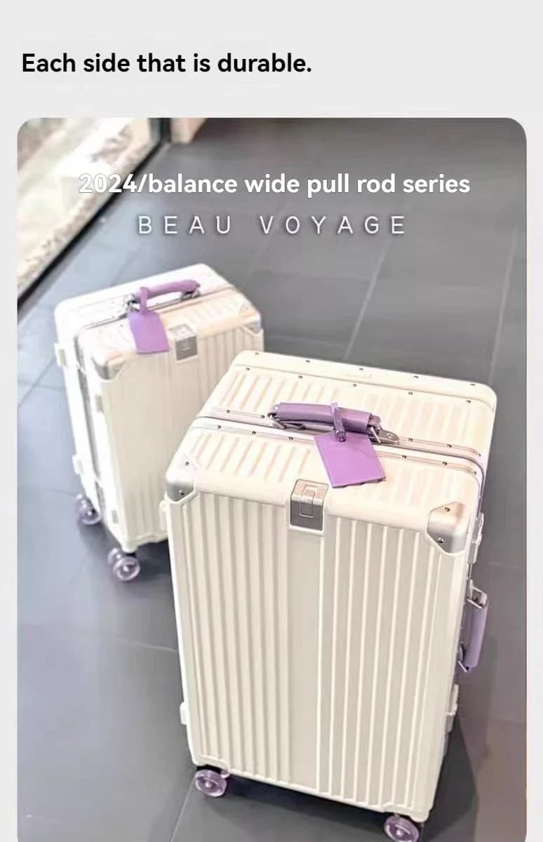 New Skating Wheel Luggage 20 inch Boarding Case 24 inch Travel Case Premium Password Box Durable Trolley Case