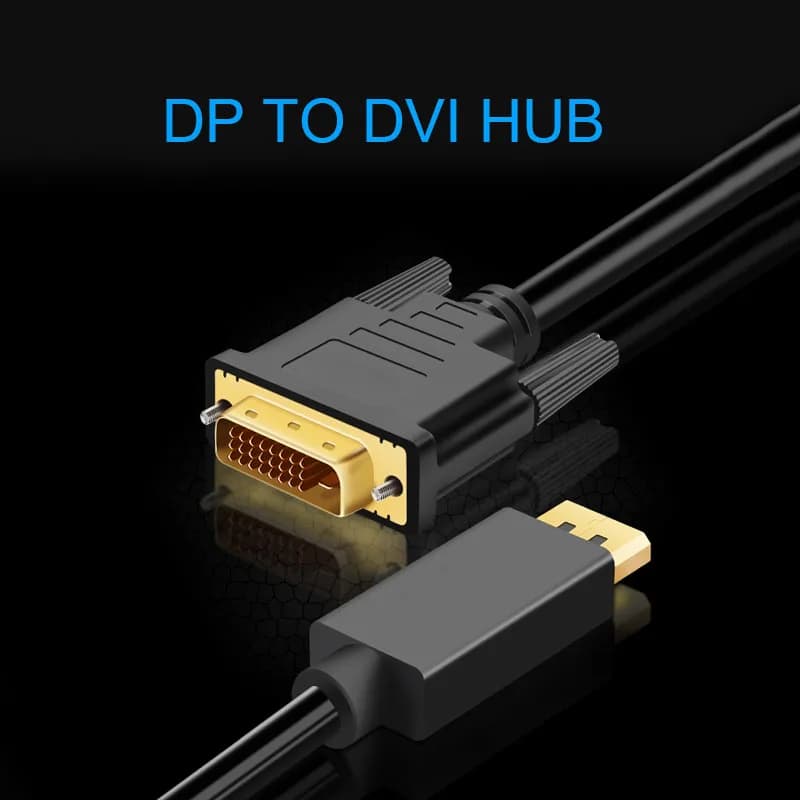 Adattatore per cavo da DP a DVI 24 1 1.8m DisplayPort cavo di conversione da DP a DVI 1080P per cavo DisplayPort per proiettore Monitor