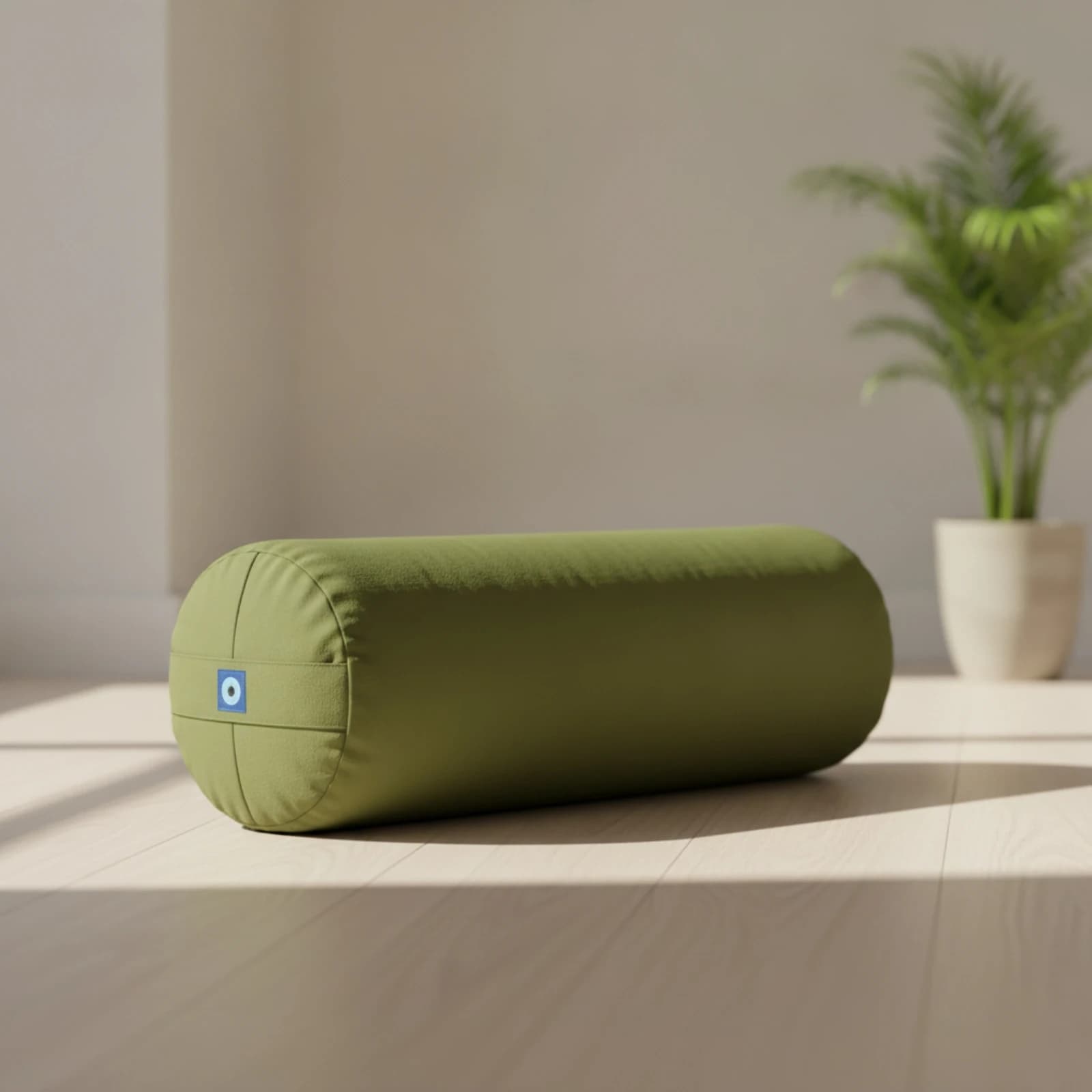 Mind-Body Practice Support Pillow Cylindrical Mind-Body Practice Pillow with Buckwheat Hulls Meditation Cushion Comfortable