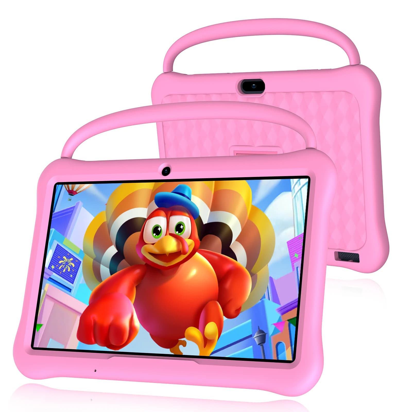 PRITOM Tablet Android 13 for children Octa-Core 10 inch, 64 GB of RAM TF 1 TB card expandable, parental control, double camera, WiFi