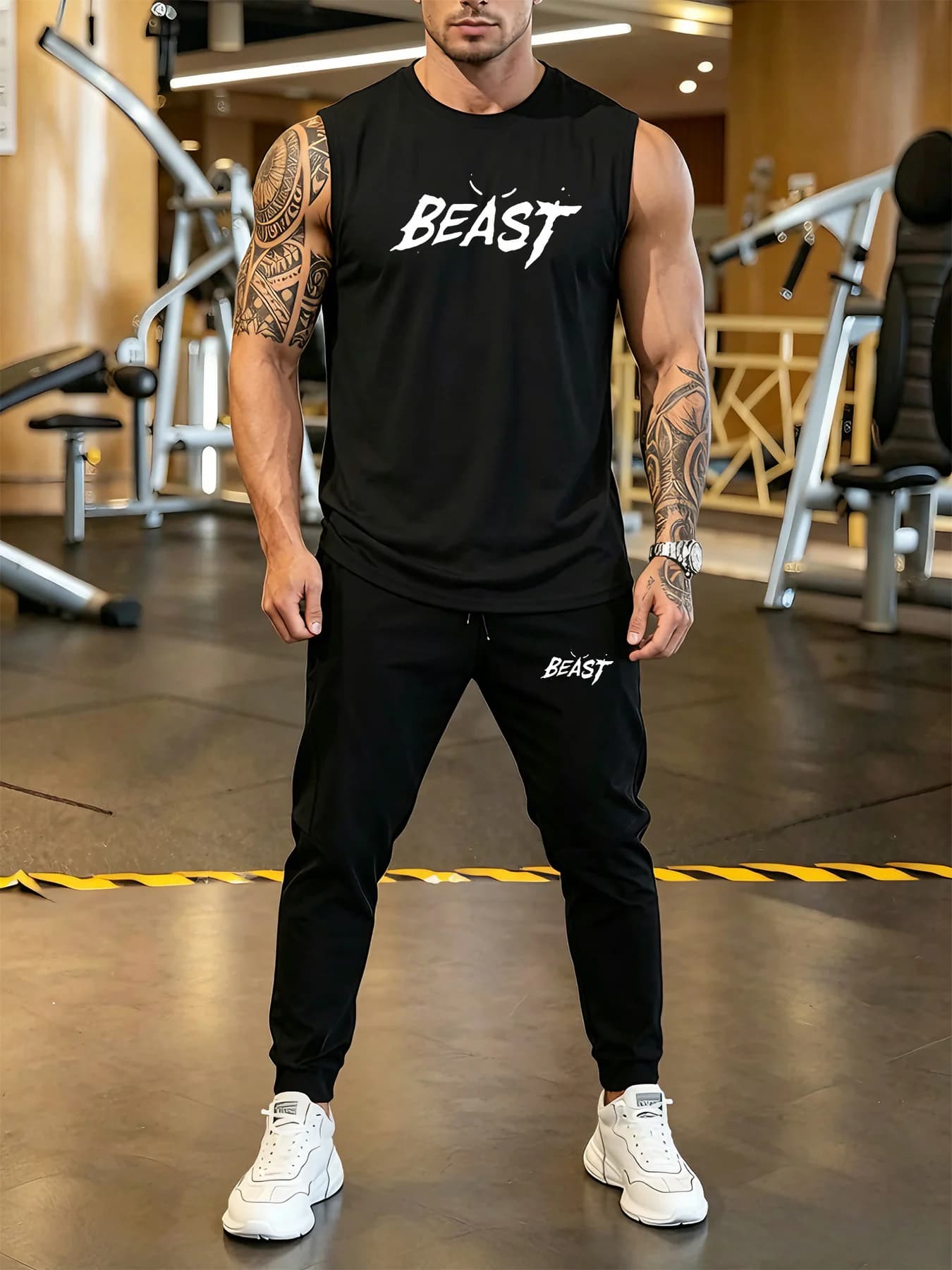 Completo sportivo da uomo 2026: T-shirt ad asciugatura rapida e pantaloni da jogging per allenamento in palestra, leggeri e confortevoli per l'estate