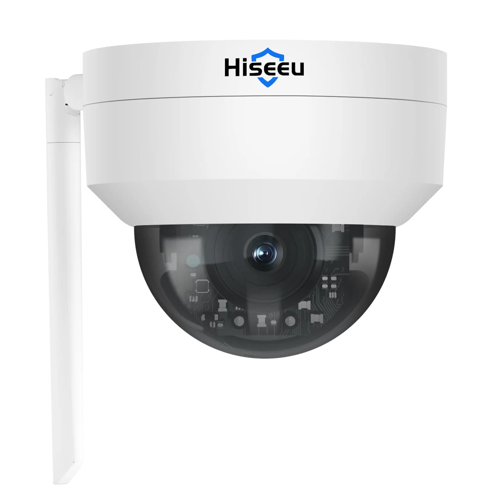 Hiseeu WHC905 Telecamera di sicurezza wireless PTZ da 5 MP Telecamere esterne antideflagranti Monitoraggio automatico Rilevazione movimento Telecamera WiFi Funziona