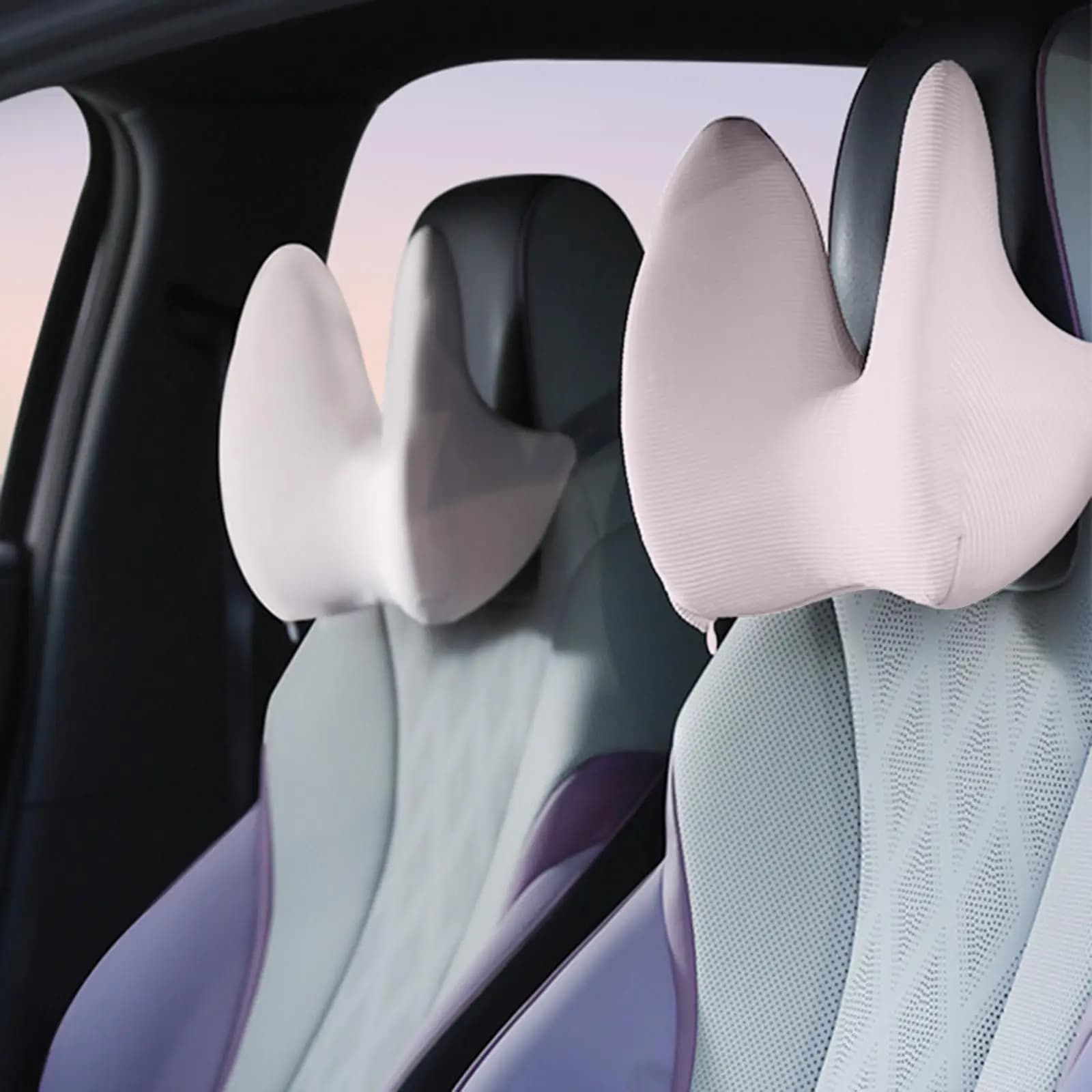 Cuscino di supporto per il collo rosa per auto Sedie da ufficio per la casa Guida per le donne Cuscino per il collo ergonomico traspirante e confortevole universale