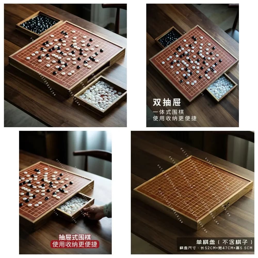 Luxury Personalized Gift Portable Premium Chinese Go Chess Board Go Game Set Board Wooden Go Board Game