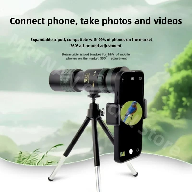 10-300x40 Zoom telescopio HD 4K binocolo portatile resistente monoculare professionale a lungo raggio BAK4-Prisms per la caccia al campeggio