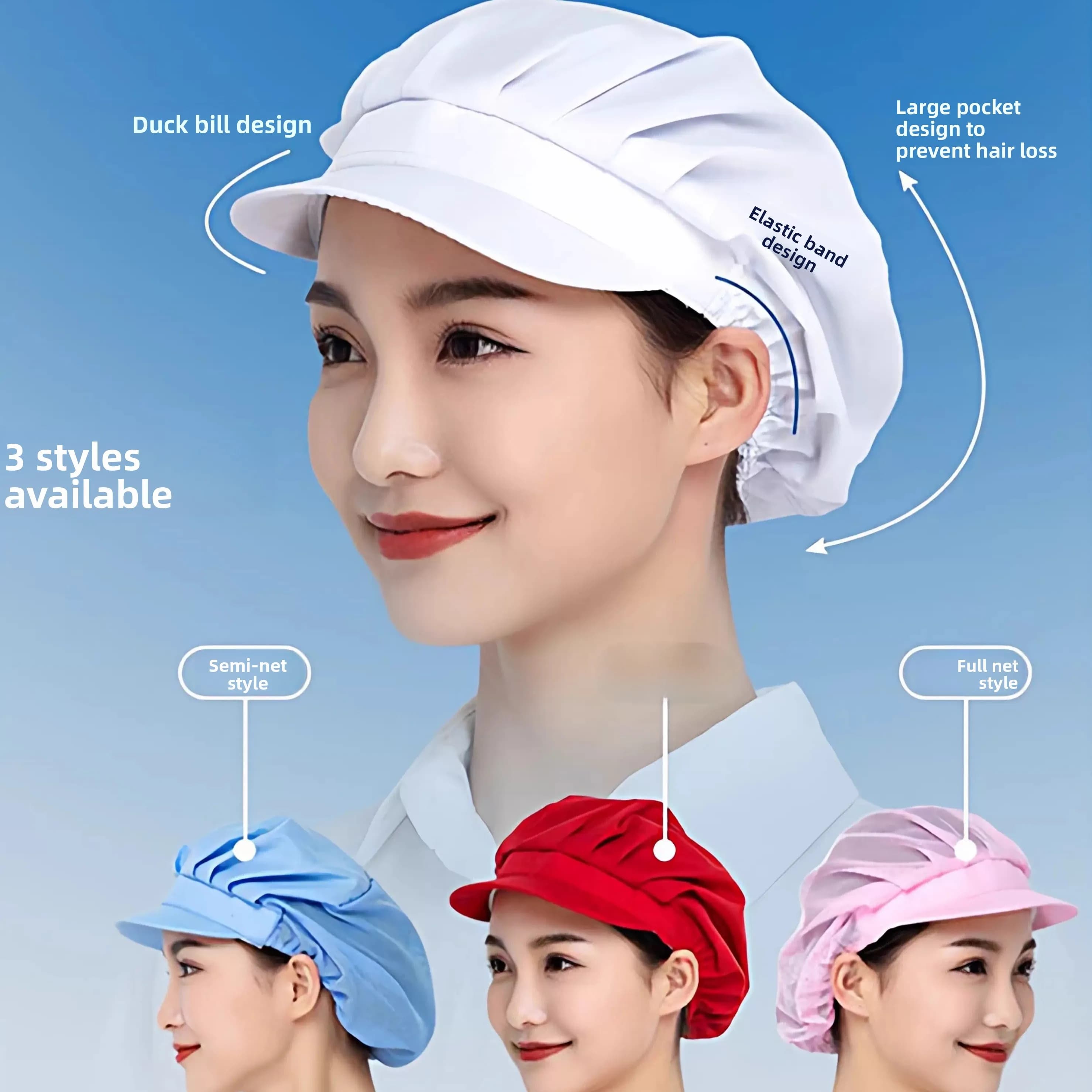 Cappello da Cucina per Donne, Protezione da Olio e Fumo, Copricapo Antifumo per Frittura, Speciale per Chef, Grembiule Protettivo Anticaduta dei Capelli
