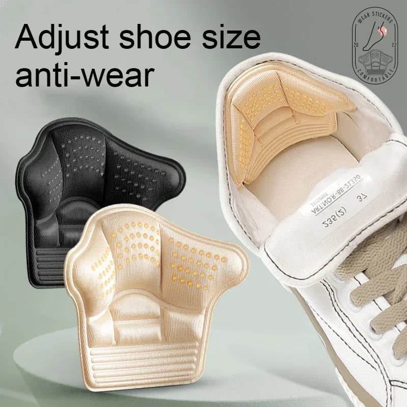 1Pair Heel Stickers Heel Protectors Sneakers Shrinking Size Insoles Anti-…wear Feet Shoe Pads Adjust Size Heel Cushion Inserts