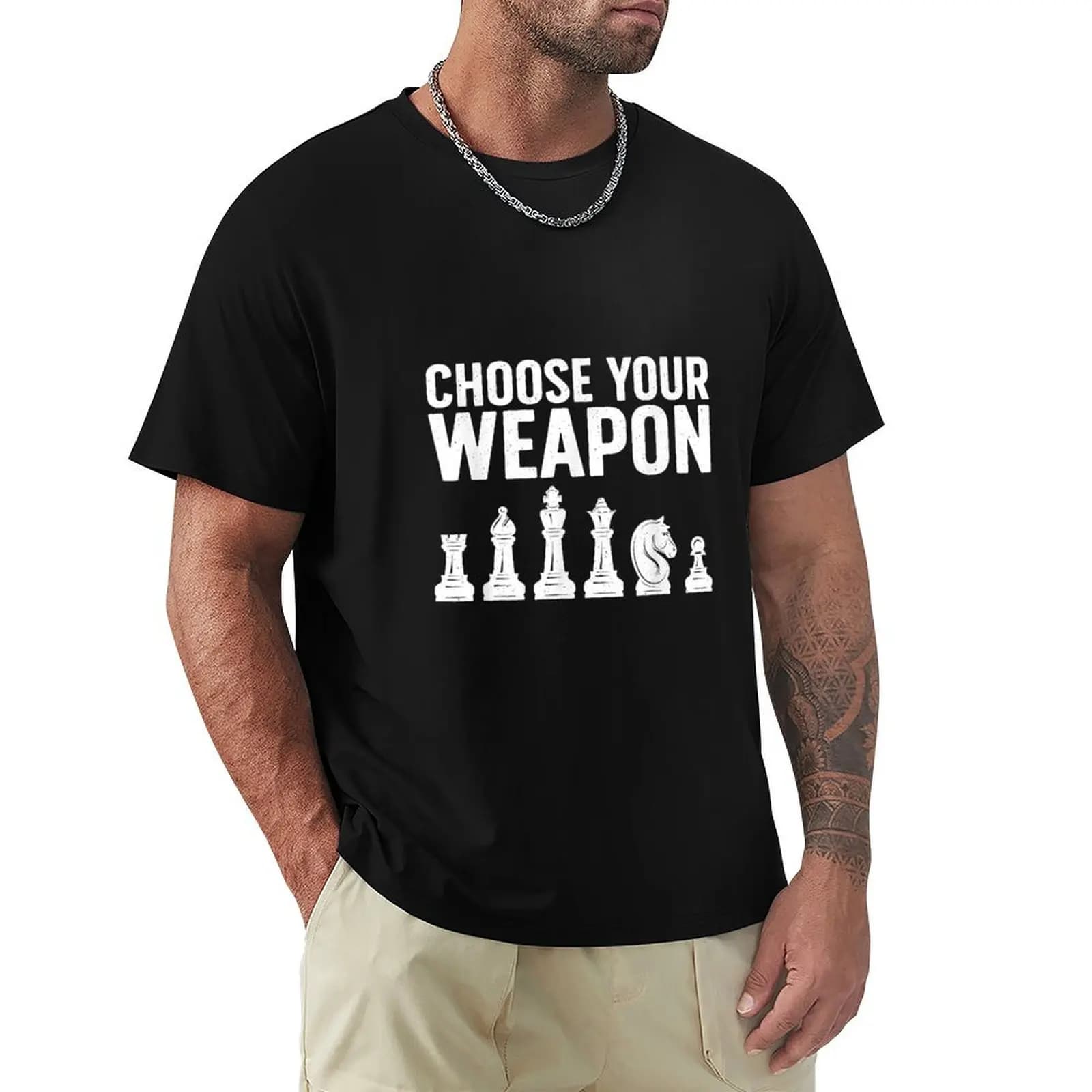 Chess Lover Art For Men Boys Kids Board Game Chess Player T-shirt con grafica minimalista