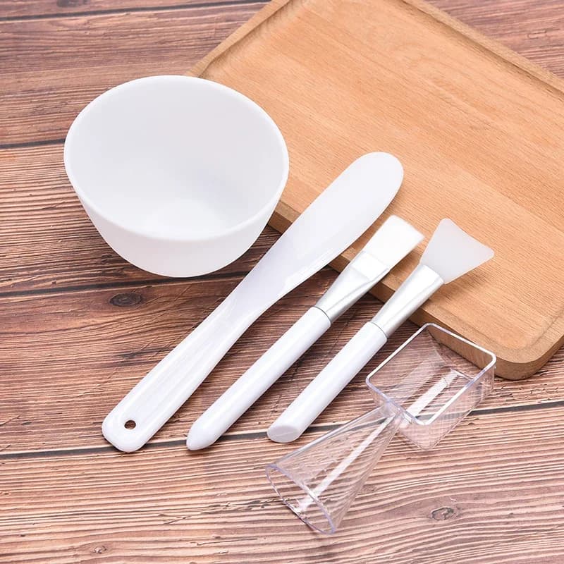 Set per Maschere Viso con Ciotola per Miscelazione, Kit di Strumenti per la Cura della Pelle Femminile, Accessori di Bellezza per Donne