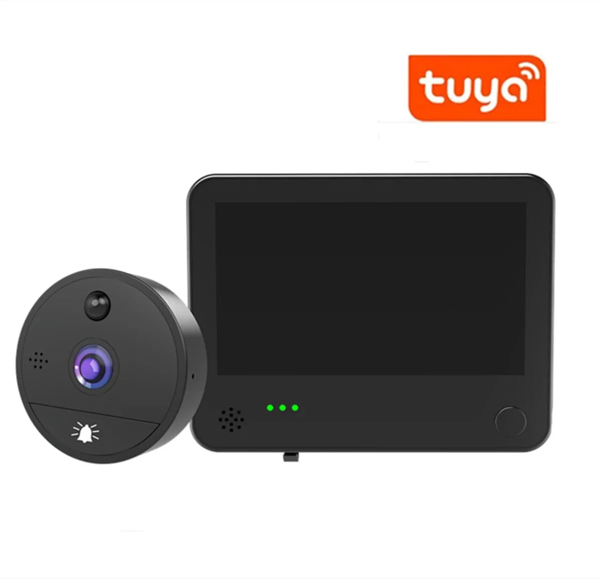 4.3 pollici 2MP 1080P Tuya WiFi campanello porta visiva spioncino Video Eye Night PIR citofono Wireless di sicurezza domestica per IOS Android
