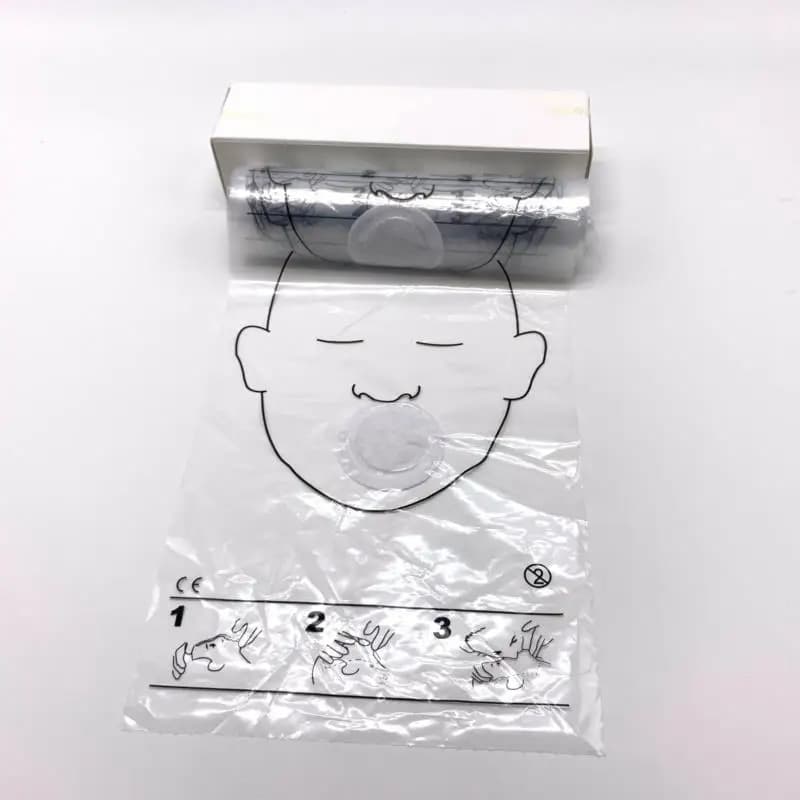 36 pezzi/rotolo maschera per rianimatore CPR visiera CPR per kit di pronto soccorso per l'allenamento CPR