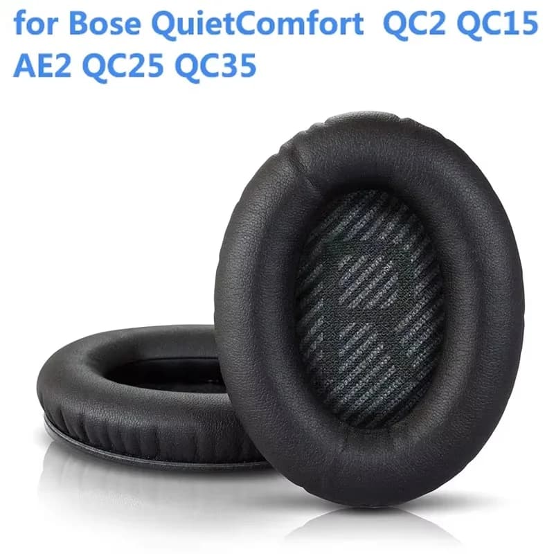 Cuscinetti auricolari di ricambio in memory foam per cuffie Bose QC2 QC15 QC25 QC35 AE2 AE2i AE2w, accessori in tessuto per archetto per cuffie da gaming