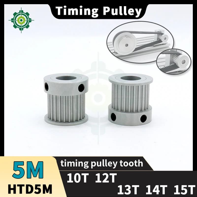 Puleggia dentata HTD5M 10T 12T 13T 14T 15T 5M 10 denti 12 denti 13 denti 14 denti 15 denti HTD 5M Ruota sincrona HTD 5M Puleggia per cinghia