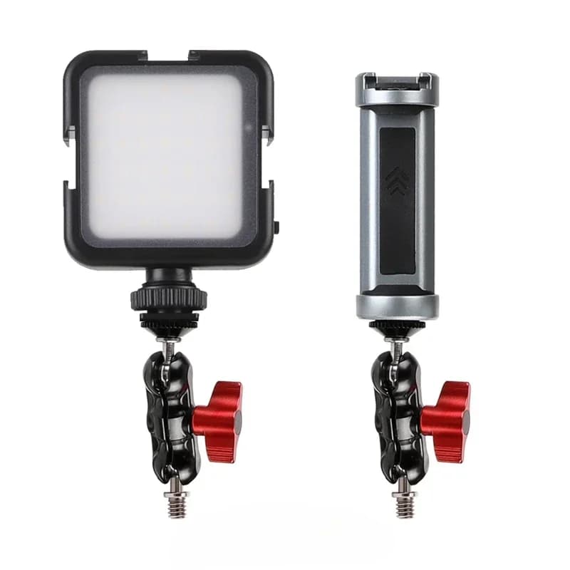 Supporto universale per braccio fotografico con attacco per treppiede, ideale per fotografia con smartphone.