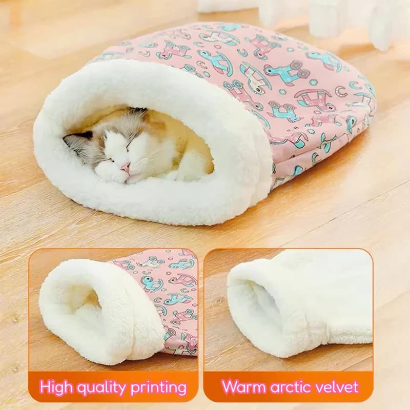 Winter Closed Fleece Fabrication Washable Cat Cave Bed Pet Mat Pet Friendly Pet Nido Pet Friendly Pet Supplies Pet Supplies