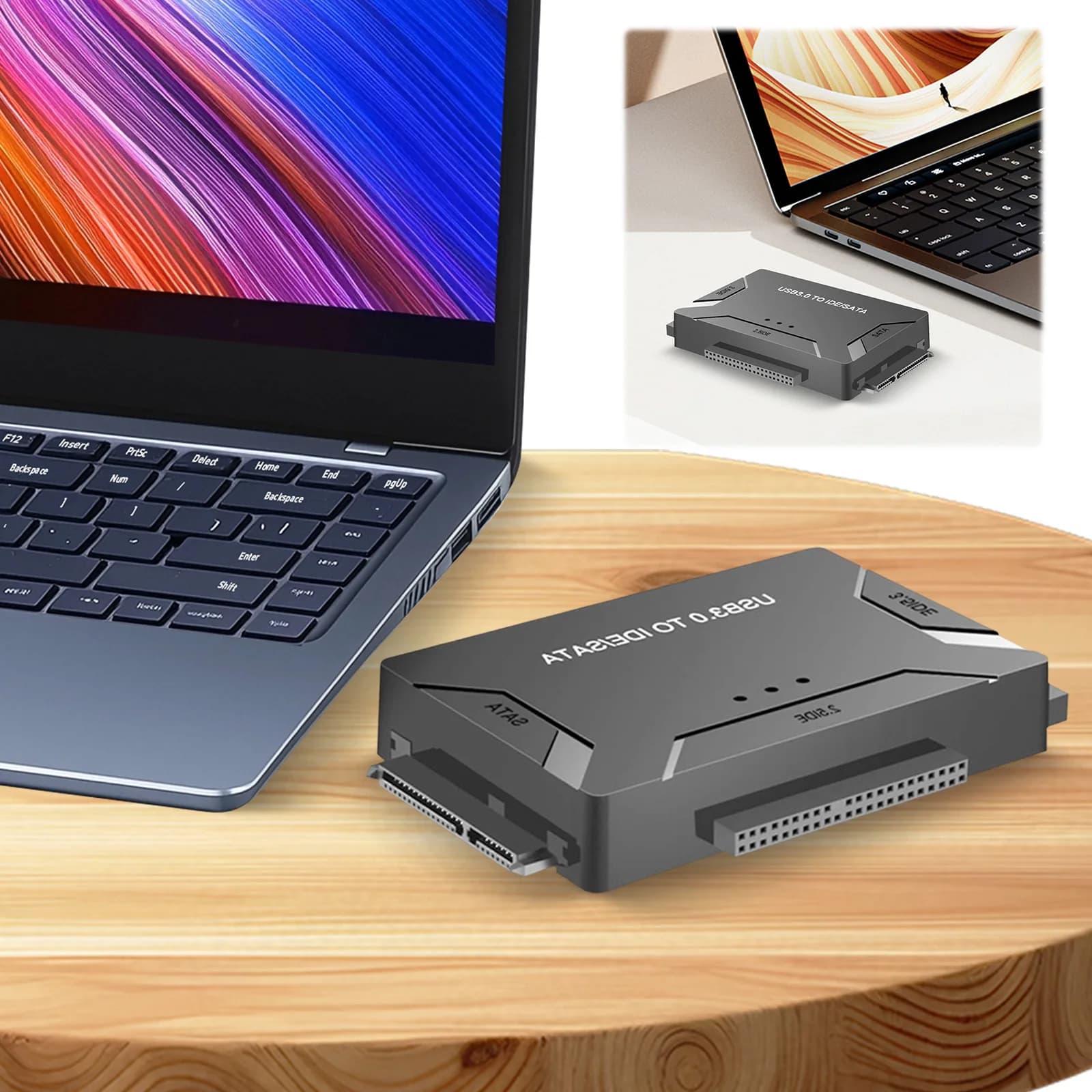 Cavo USB 3.0 a SATA/IDE Easy Drive, Adattatore Hot-Swap per Disco Rigido Esterno, Adattatore Universale SSD Esterno per Laptop e PC