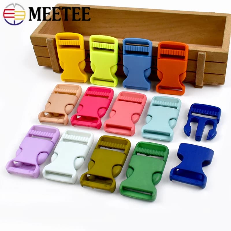 5/10/20P 15-30mm fibbie in plastica per borsa zaino cinghia chiusura a sgancio rapido fibbia cintura collare per cani gancio accessori artigianali fai da te