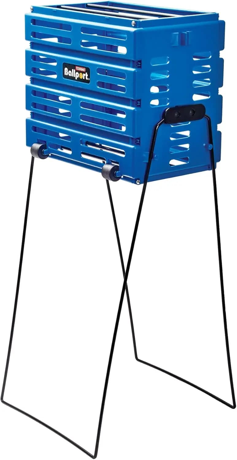 Contenitore Deluxe per Palline da Tennis con Ruote per Facile Trasporto e Conservazione sul Campo