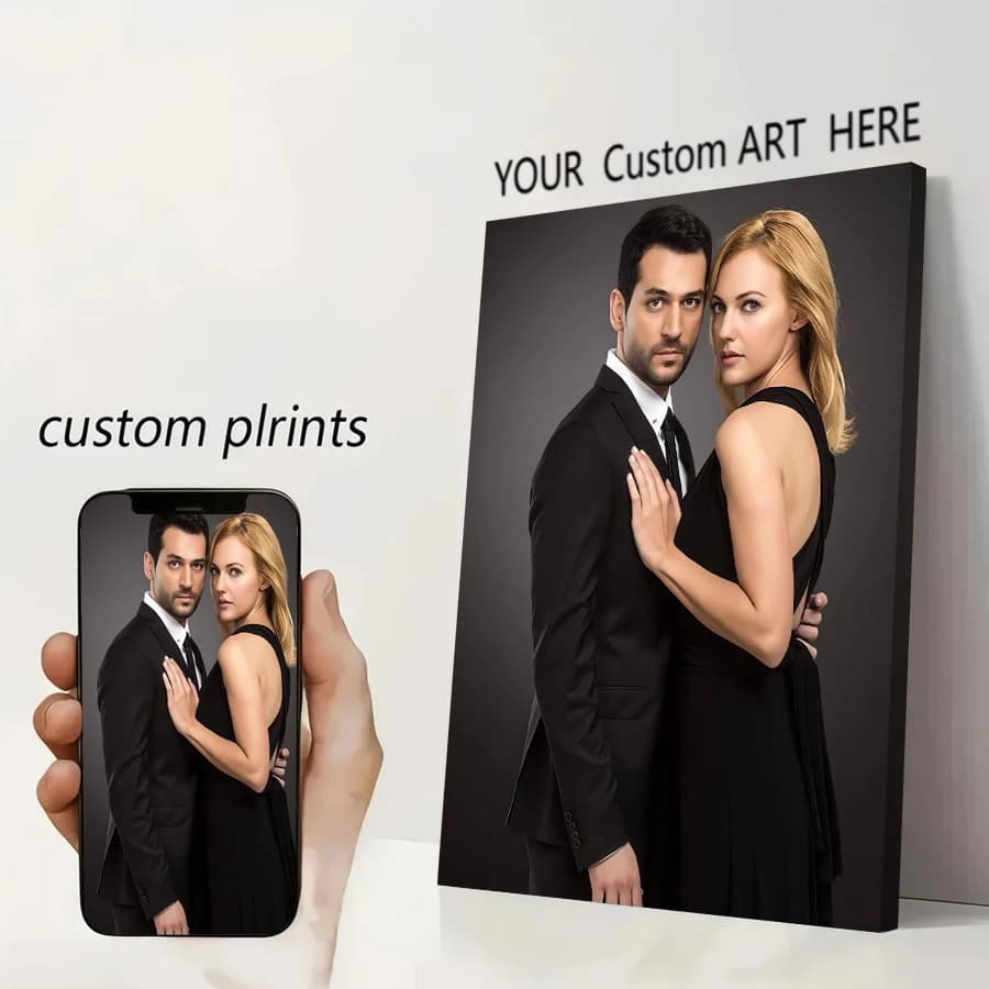 Custom Print Canvas Poster Anime Game Poster Painting By Your Photo Personal Gift Customize Figure Animal Pets Home Decor