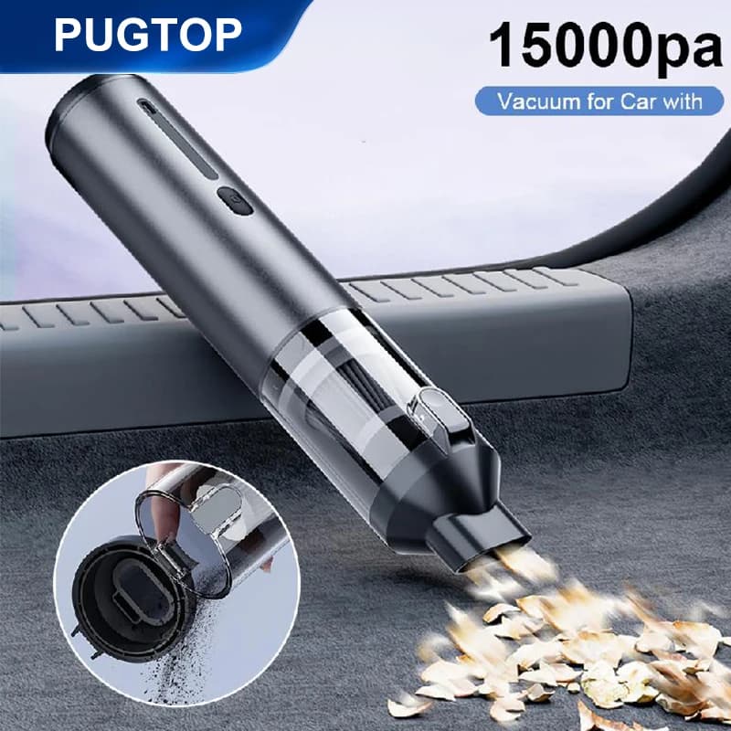 Aspirapolvere per auto 15000Pa Forte aspirazione Potente detergente per auto portatile senza fili per elettrodomestici Ventilatore d'aria portatile senza fili