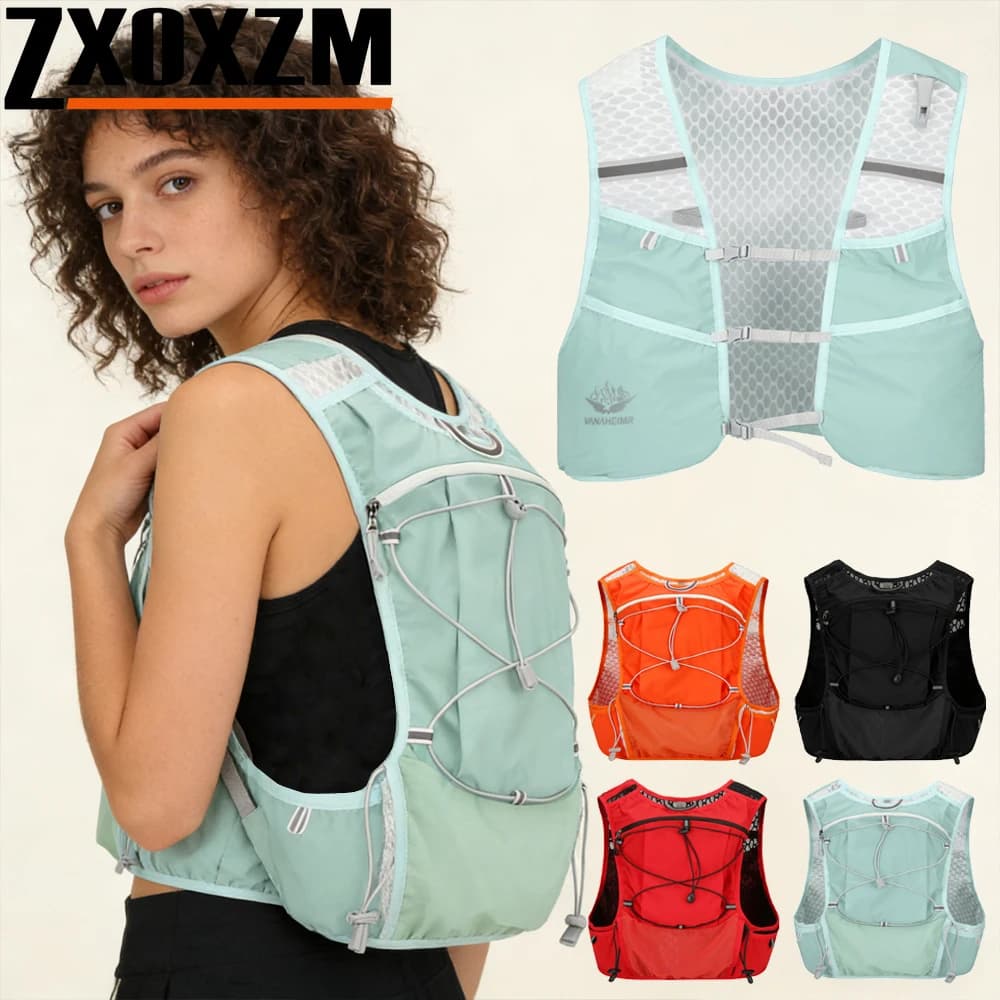 Sports Hydrating Vest, Light Backpack Breathable Elastic Anti-Sweep Adjustable, for Trail Running, Marathon, Cycling and Multi-purpose Use