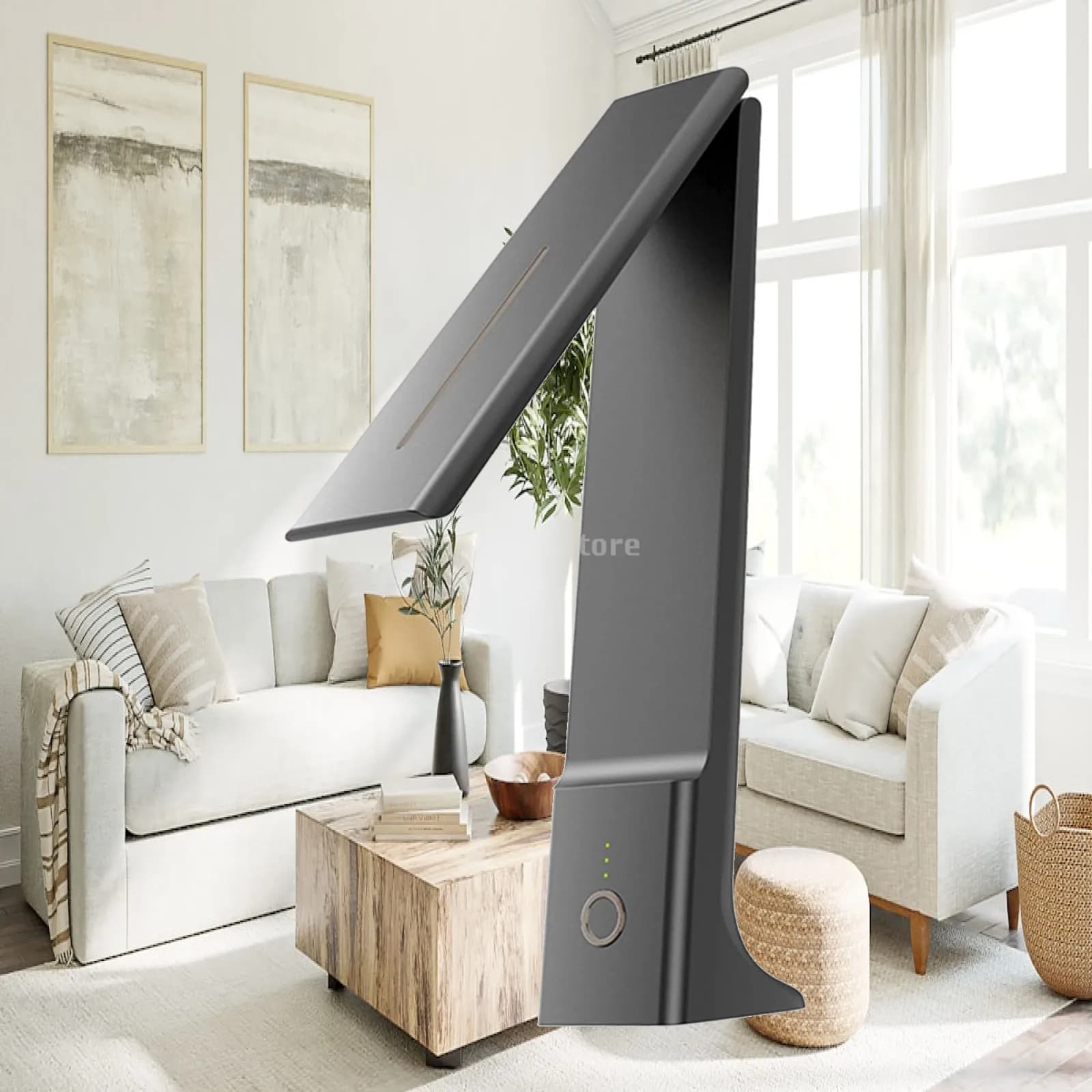 Foldable Desk Lamp with 3 Brightness Levels Portable LED Table Lamp for Bedroom Home Office