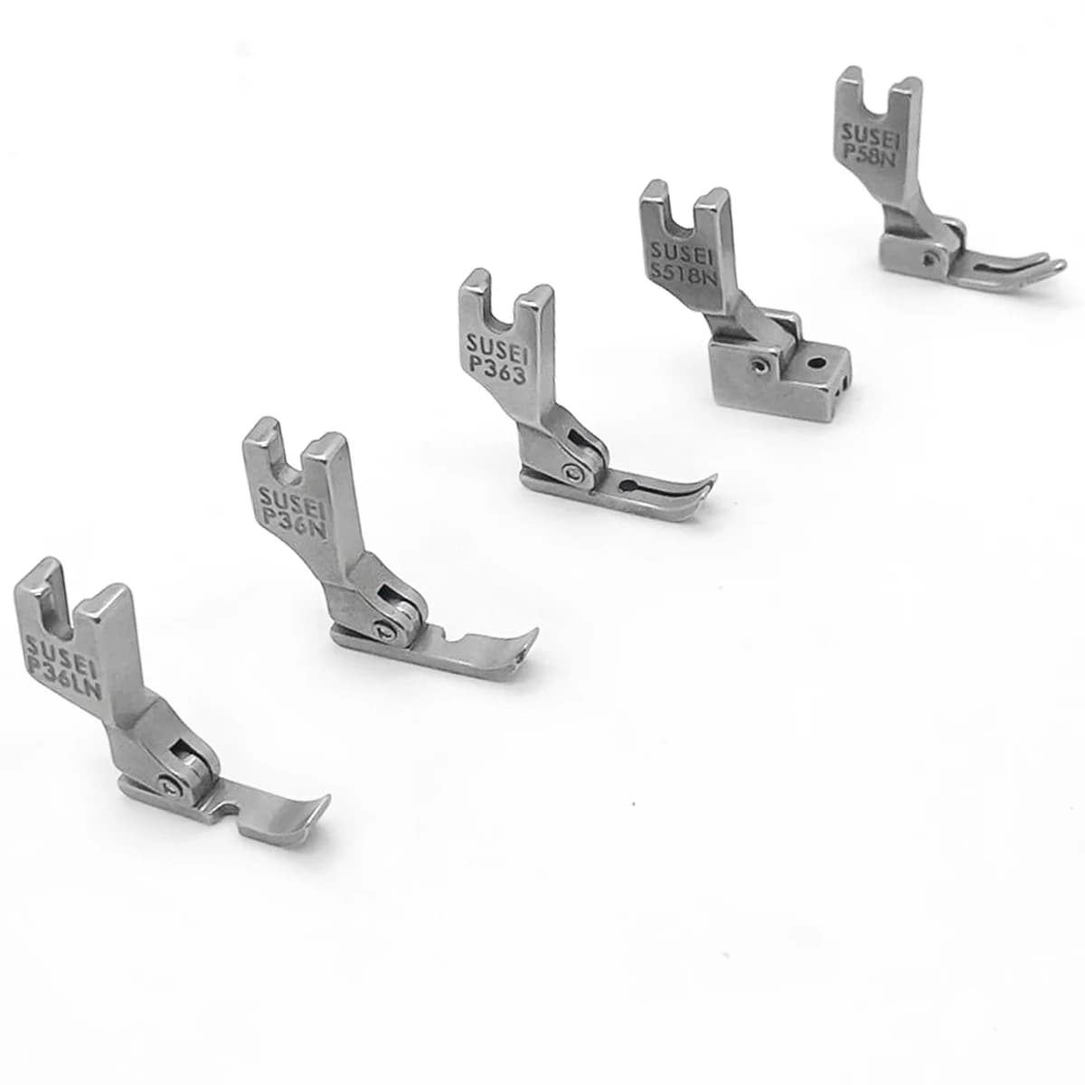 1 gruppo di piedini per cerniera per macchina da cucire industriale P363 P36LN P36N S518N P58n totale di 5