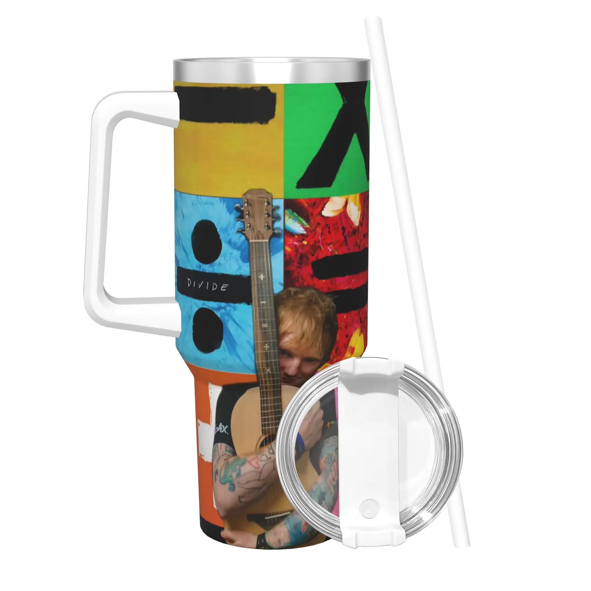 Tumbler Ed Sheeran Loop Tour 2026, Tazza Termica Isolata Sottovuoto, Bicchiere in Acciaio Inox per Auto, Bottiglia d'Acqua 40oz