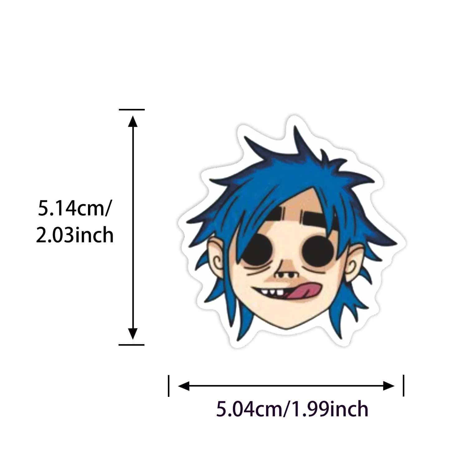 50 pezzi Gorillaz Band adesivi musica graffiti decalcomania decorazione valigia scrapbooking telefono laptop cancelleria adesivo giocattolo per bambini