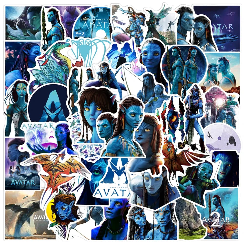 10/30/50 Pezzi Adesivi Disney Avatar 2 Classici, Impermeabili, per Chitarra, Skateboard, Bici, Casco, Graffiti, Giocattoli