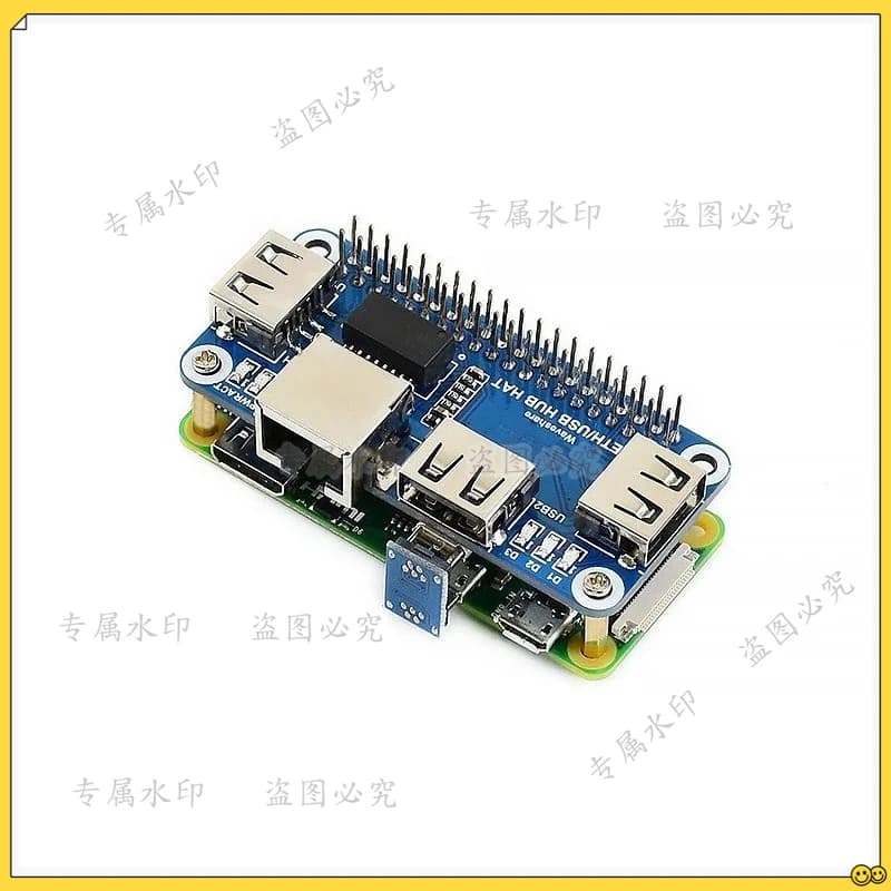 Adattatore Ethernet da USB a RJ45 per Raspberry Pi Zero da 2 W con scheda di espansione hub USB 2.0