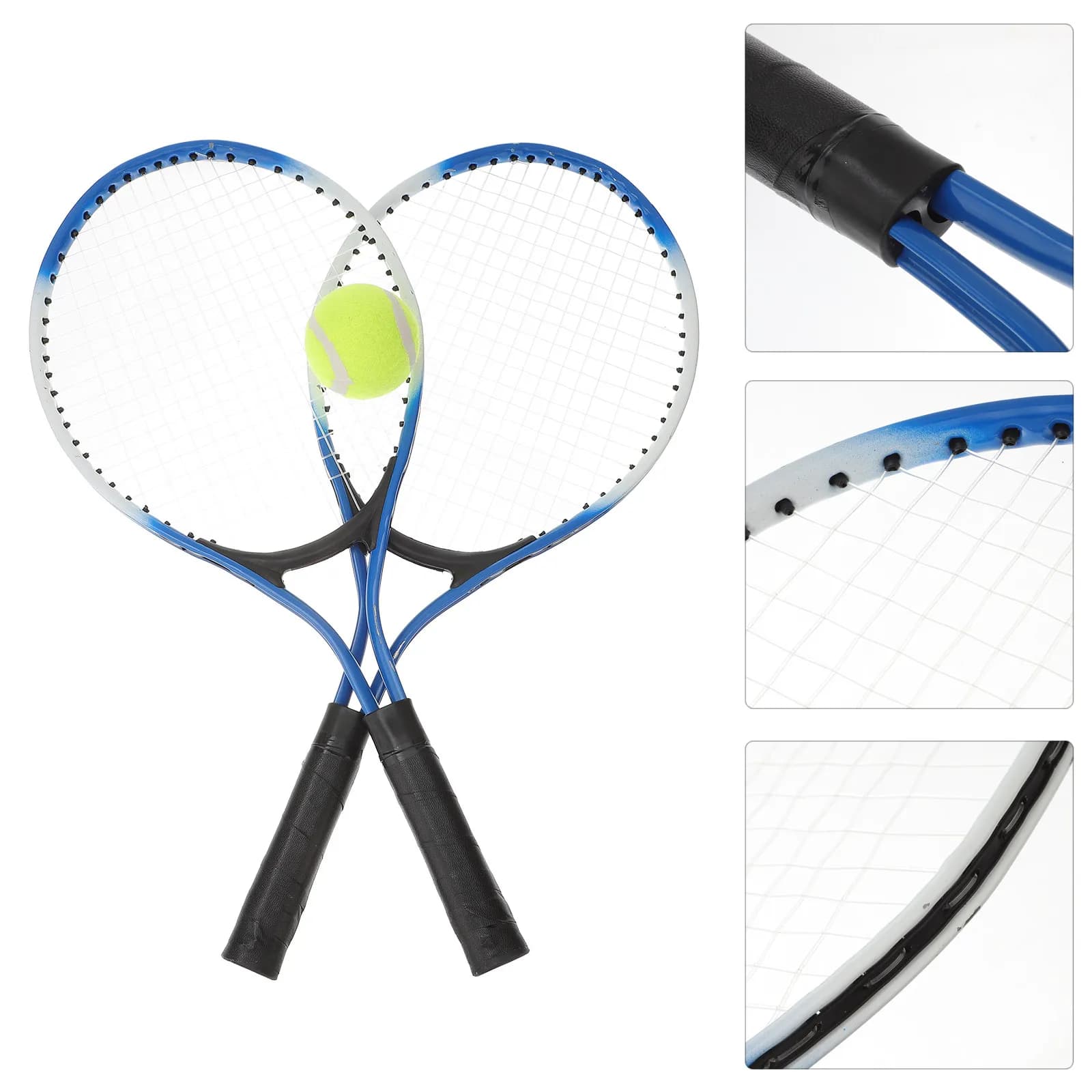 Set di Mini Racchette da Tennis per Juniores, Telaio Leggero in Lega, Corde in Nylon, Migliora la Tecnica del Colpo e il Gioco