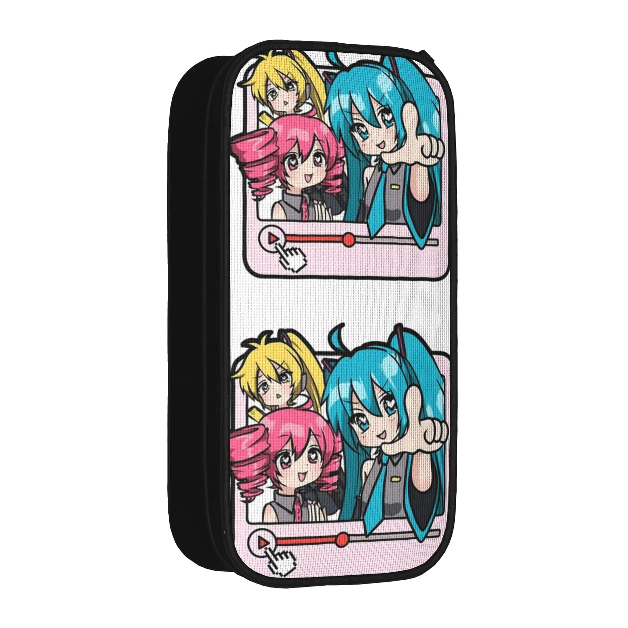 Triple Baka Kasane Teto Akita Neru VOCALOID Playlist Song Pencil Cases Bag Kids Big Capacity Students School Gift Pencilcases