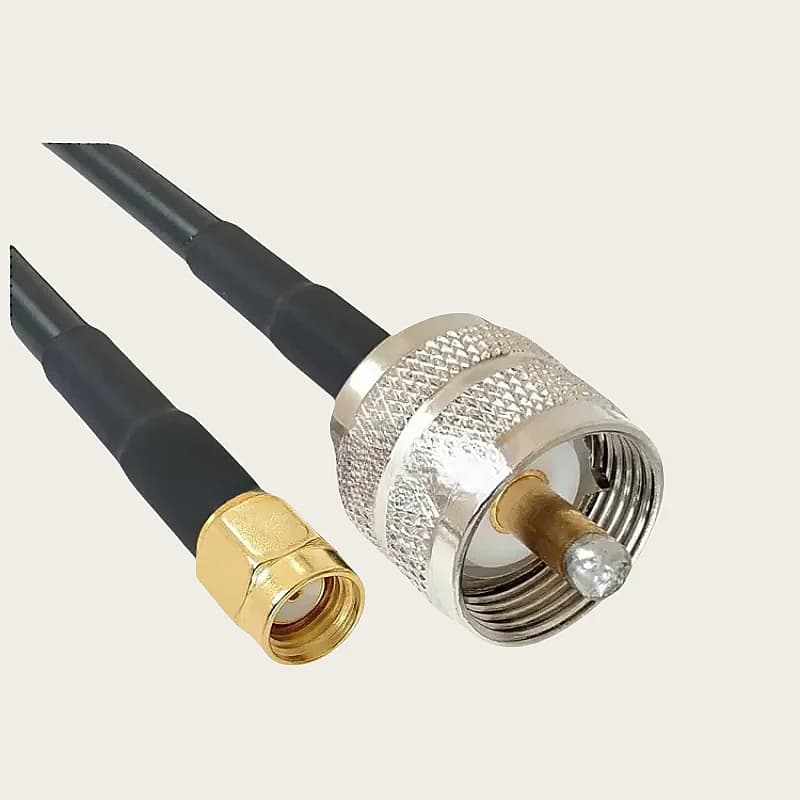 Cavo LMR195 SO239 UHF maschio a SMA maschio femmina connettore LSR195 50-3 50ohm crimpare per estensione antenna WIFI