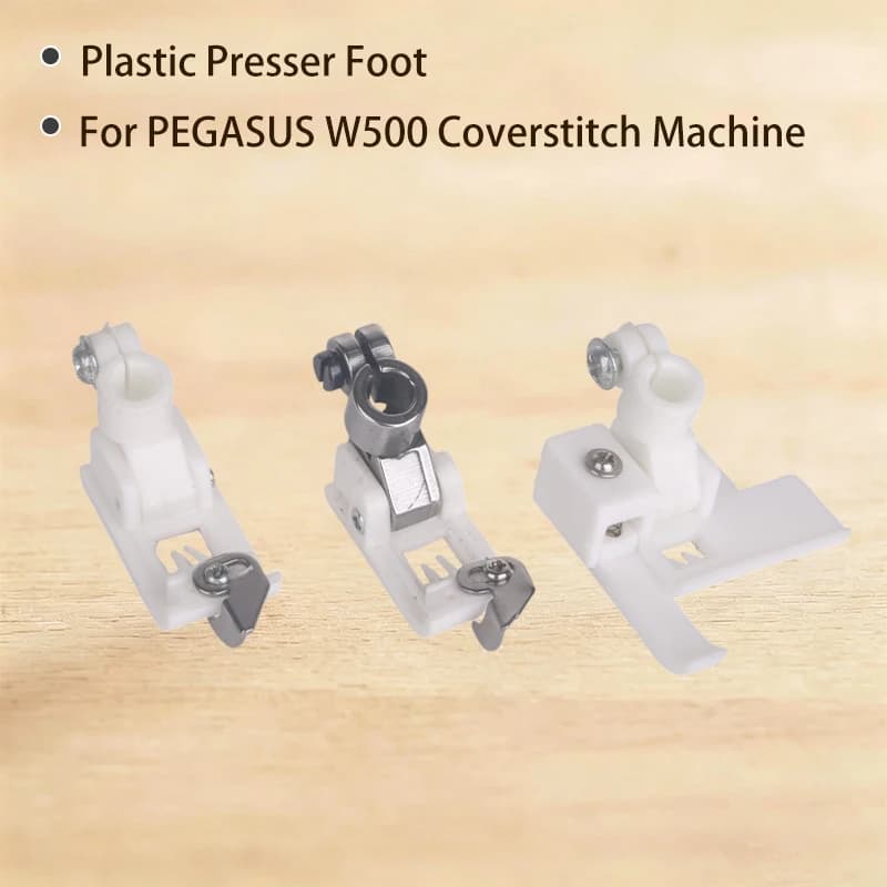 W500 600 Three-needle and five-thread sewing machine Plastic press foot 5.6 Iron handle plastic/pull/plastic press foot