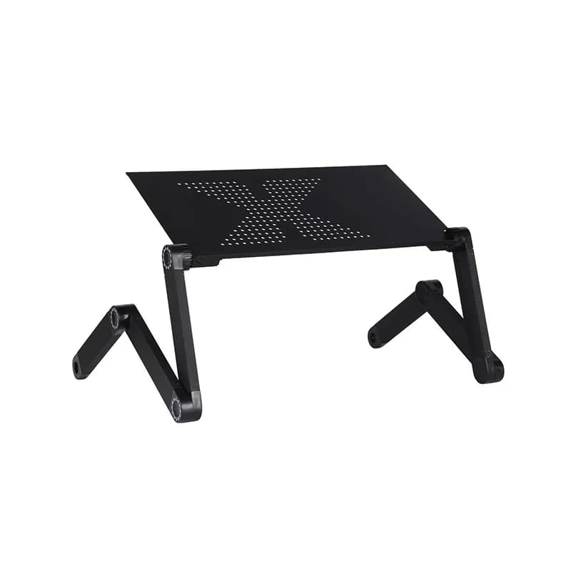 Supporto per Laptop Regolabile in Alluminio, Ergonomico, Portatile, con Tappetino per Mouse, per TV, Letto, Divano, Tavolino per PC e Notebook