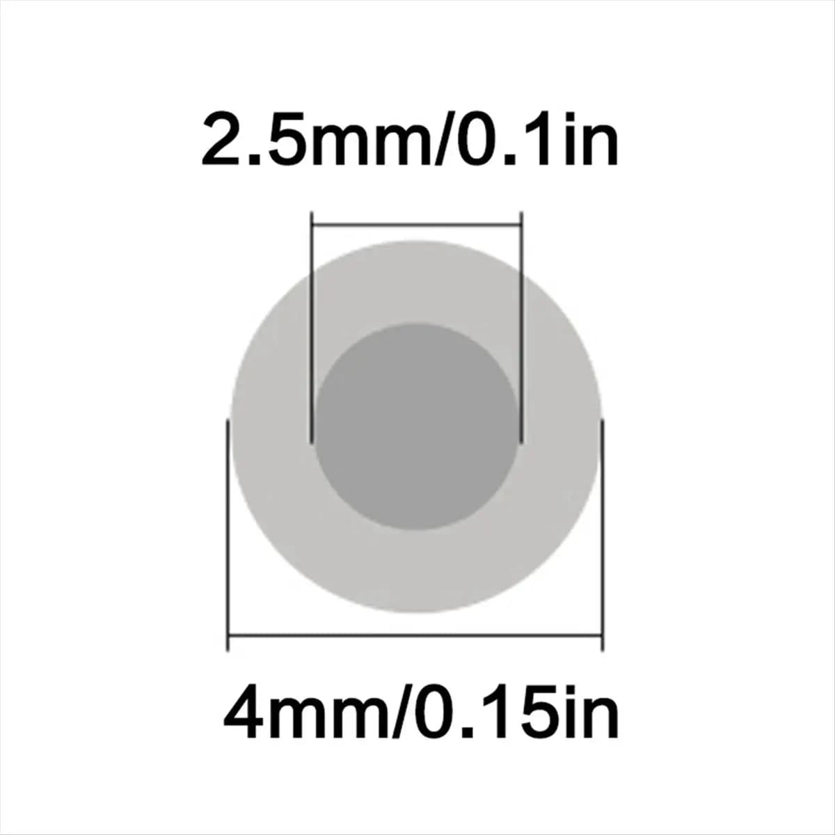 SCLS 1 Roll 100 Meters 4x2.5mm Feed Tube PTFE Tube Extruder Filament Parts for 3D Printer White