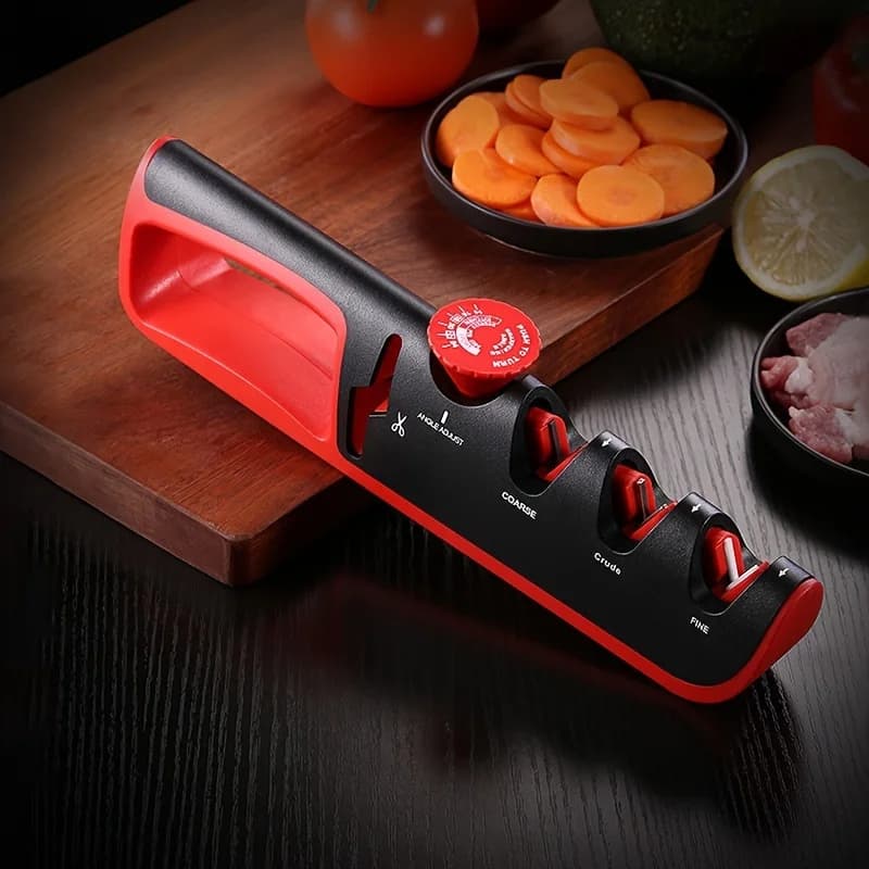 Sharpener 4 in 1 Adjustable Angle Professional Kitchen Grinder Forbici Knives Grinder Stone for Sharpening Tool