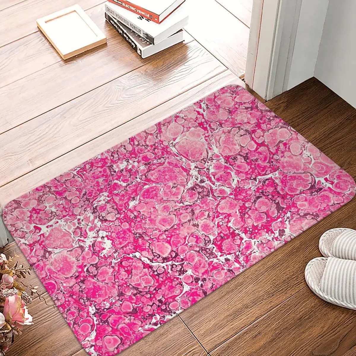 Leopard Print Leopard Skin Doormat Kitchen Entrance Home Floor Mat Non-slip Carpet Rug for Bedroom Footpad Mats