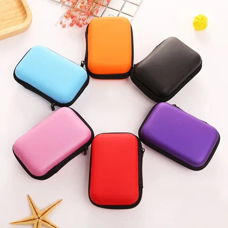 1/2PCS vendita calda custodia rigida per giochi da tavolo carte da gioco per bambini custodia da viaggio con cerniera per auricolari custodia per il cambio