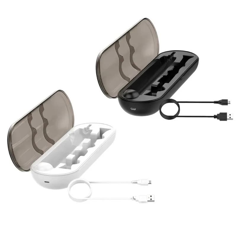 JC Portable Charger for Philips Electric Brush, Travel Case with USB Cable