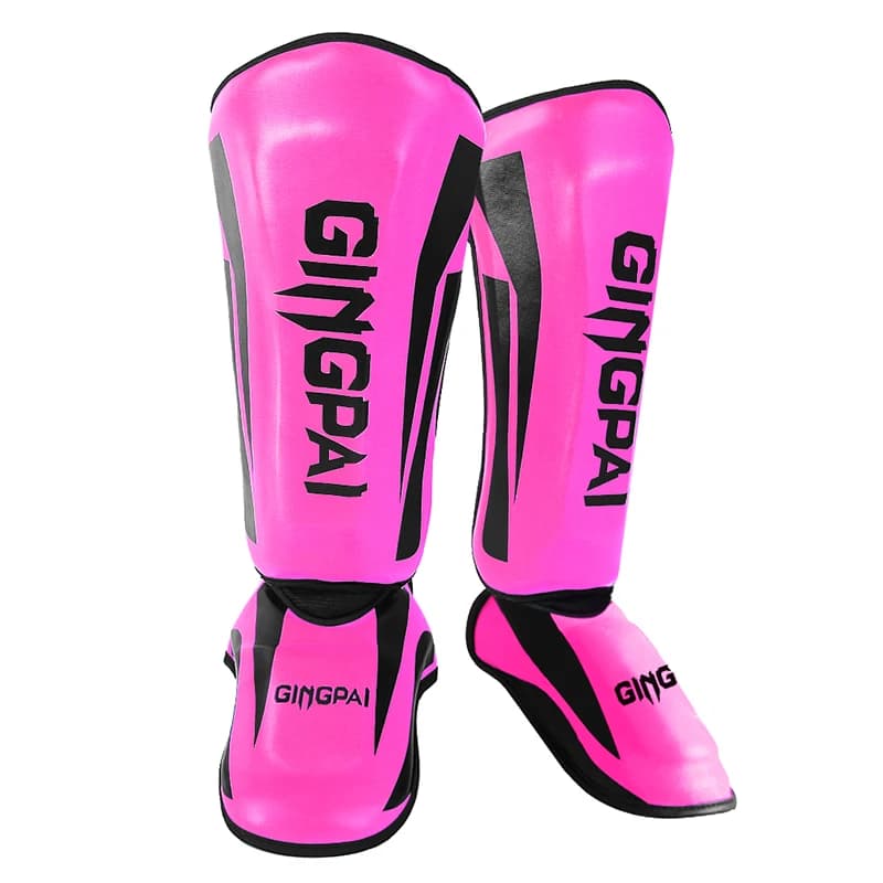 Legguard Sanda Fighter Thai Boxe Combattimento con punta posteriore e protezione tibia Allenamento di arti marziali Protezione ispessimento Ginocchio