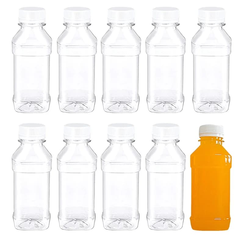 10/20 pz 100ml bottiglie vuote riutilizzabili trasparenti in plastica a tenuta stagna portatile succhi d'acqua contenitori per bevande bottiglie per bevande