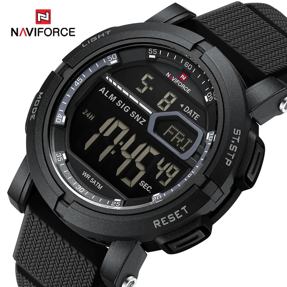 NAVIFORCE NF7139 Digital Watches Sports LED Digital Light Stopwatch Watch for Men