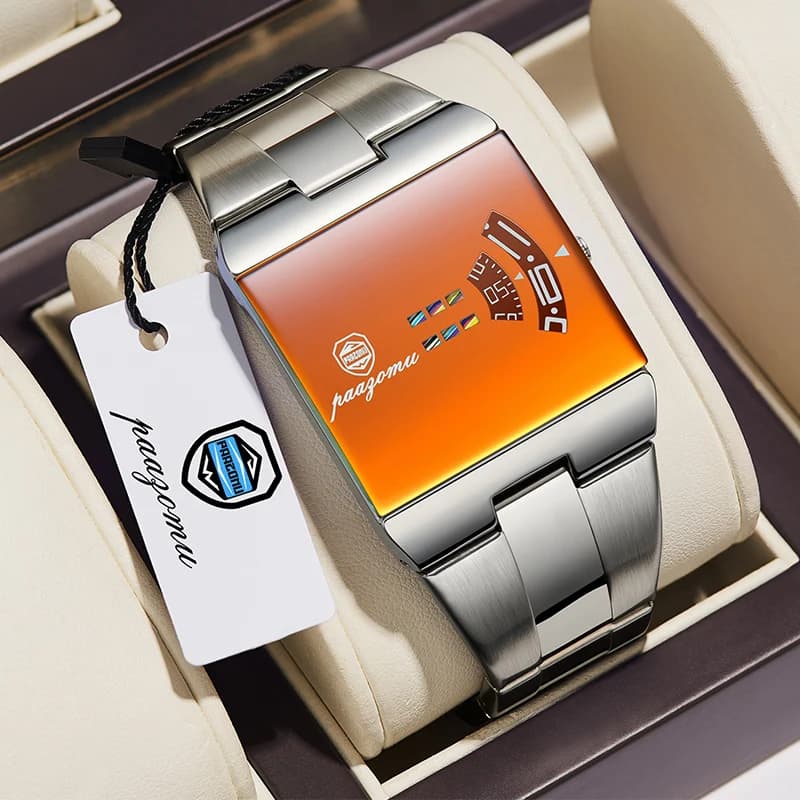 PAAZOMU Fashion Original Men Clock Waterproof Stainless Steel Elegant Man Wristwatch Quartz Casual Business Men's Watches Reloj