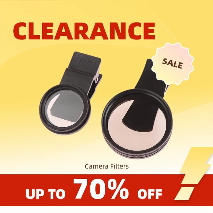 Clearance Universal With Portable Professional Phone Polarizer Clips Wide-angle lens 37/52MM Filter CPL Circular Camera Black Acc